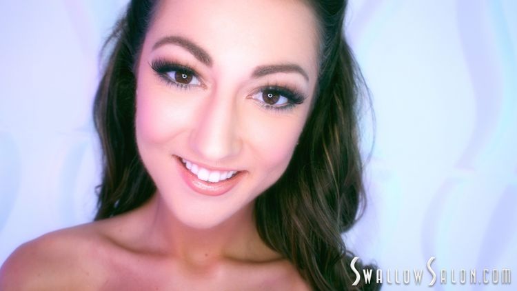 Lily Adams Returns to Swallow Salon for More Blowjob and Cum Swallowing Fun