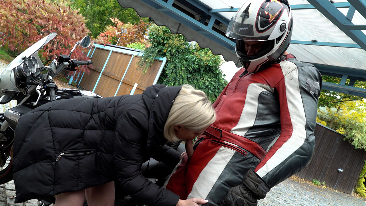 Blowing A Biker