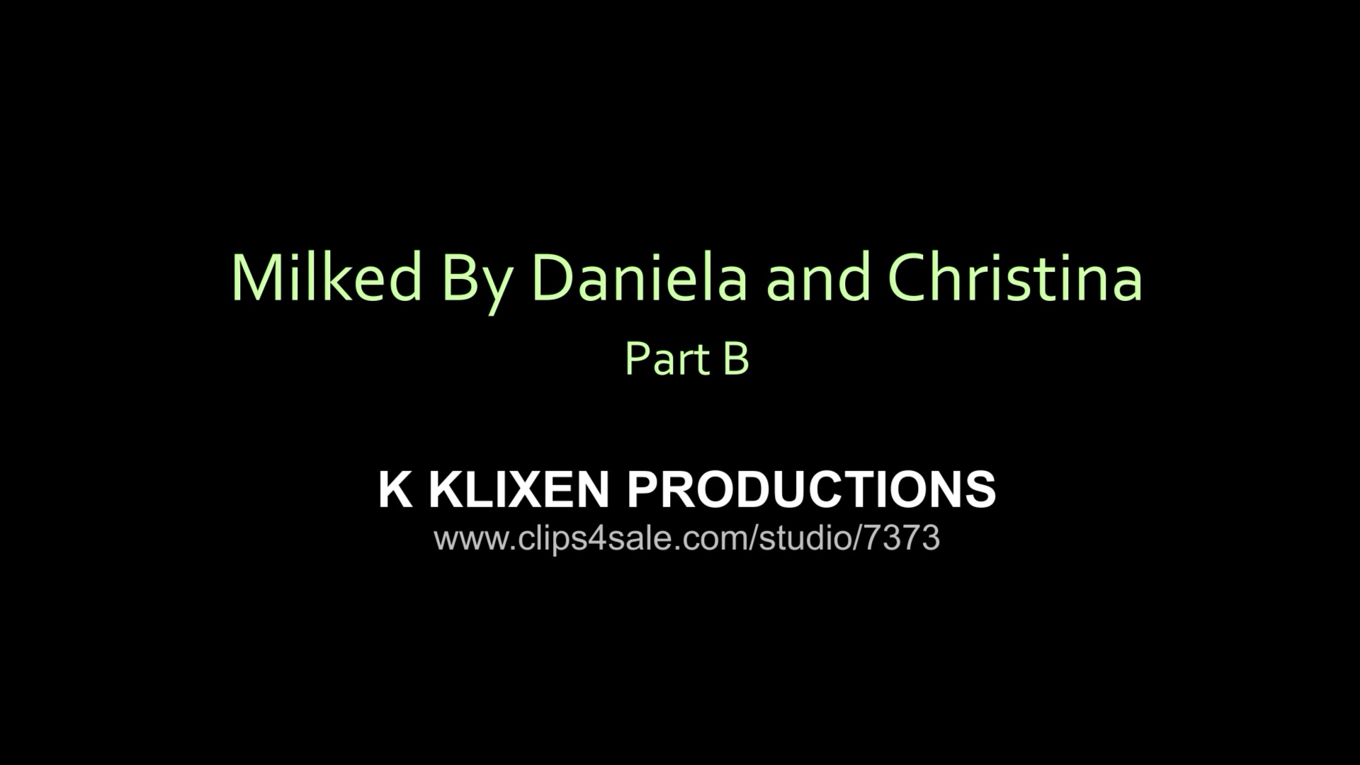 K milked by Daniela and Christina (PART B)