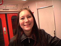 Blowjob on a subway