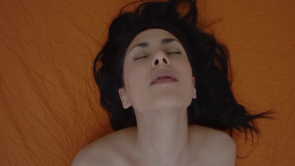 Brunette plays with herself 7