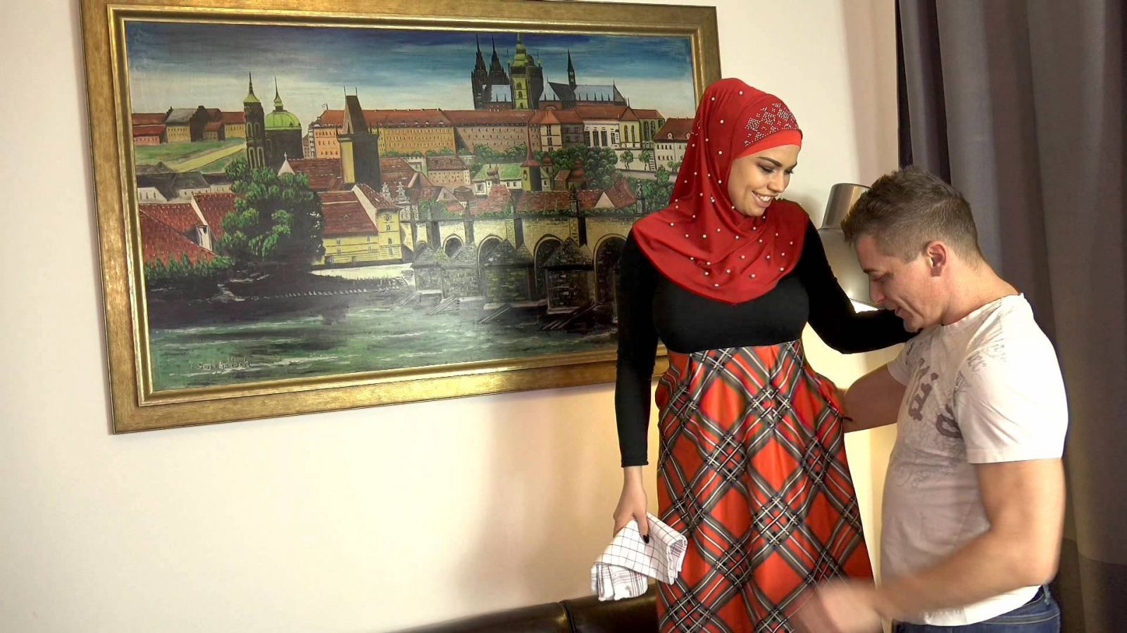 Busty Muslim babe