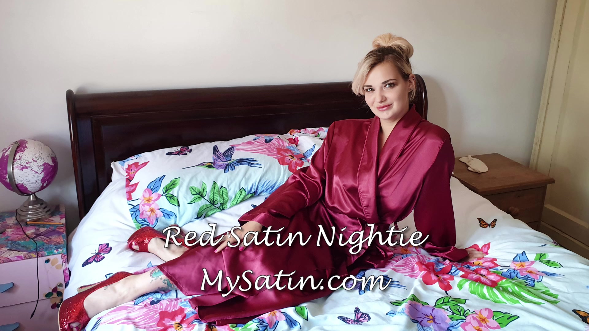 Red Satin Nightie