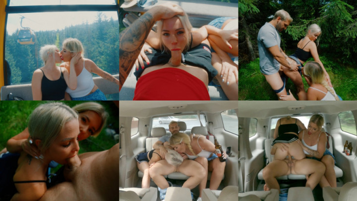 Public sex pussy to mouth orgy creampie