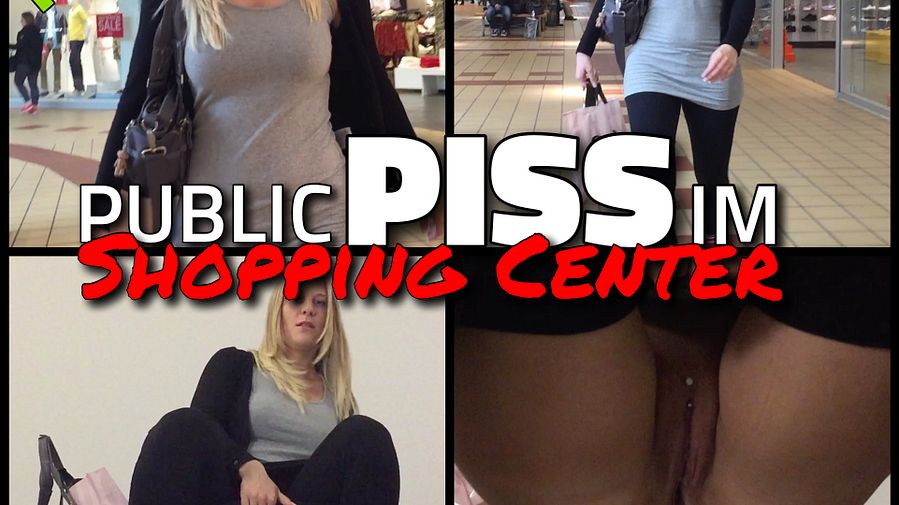 Public PISS - Stairs in the shopping center flooded - DREIST
