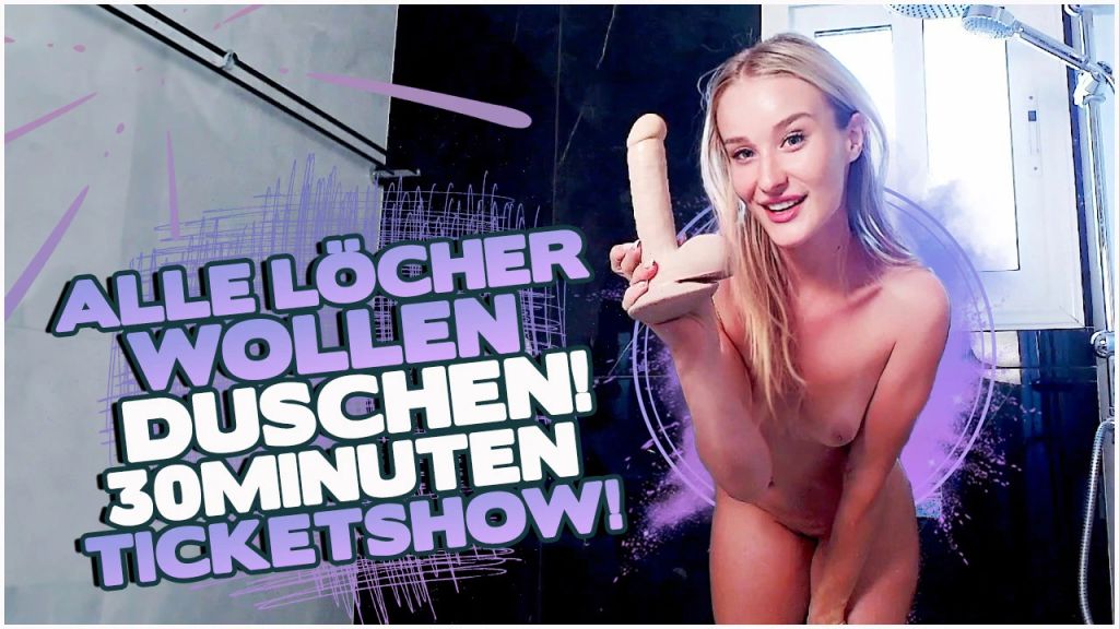 ALL HOLES WANT TO SHOWER! COMPLETE 30MIN TICKET SHOW!
