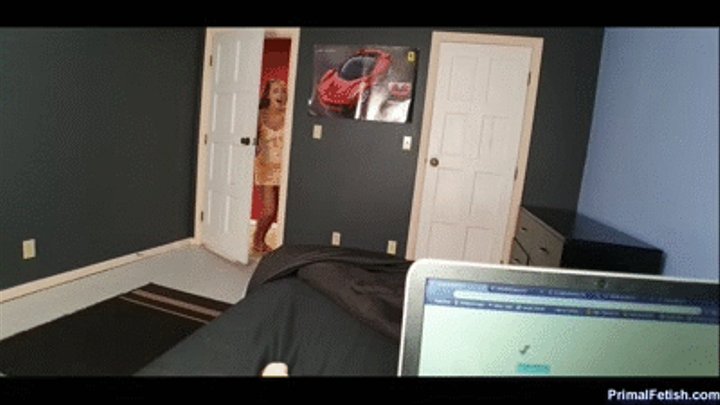 Sweet Step-Sister Agrees to Let Me Jerk Off to Her and Ends Up with a Cream Pie